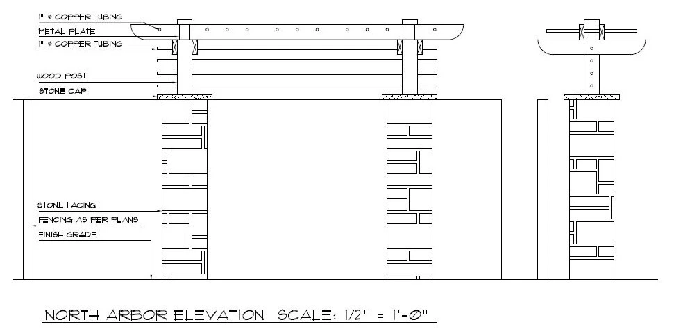 Arbor photos (in progress) and examples of arbor elevations by Reber Landscape Architecture - Photo 2