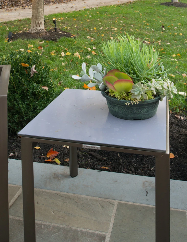 Kowalik Front Entryway with Fountain by Maverick Landscaping, Porch And Patio - Photo 46