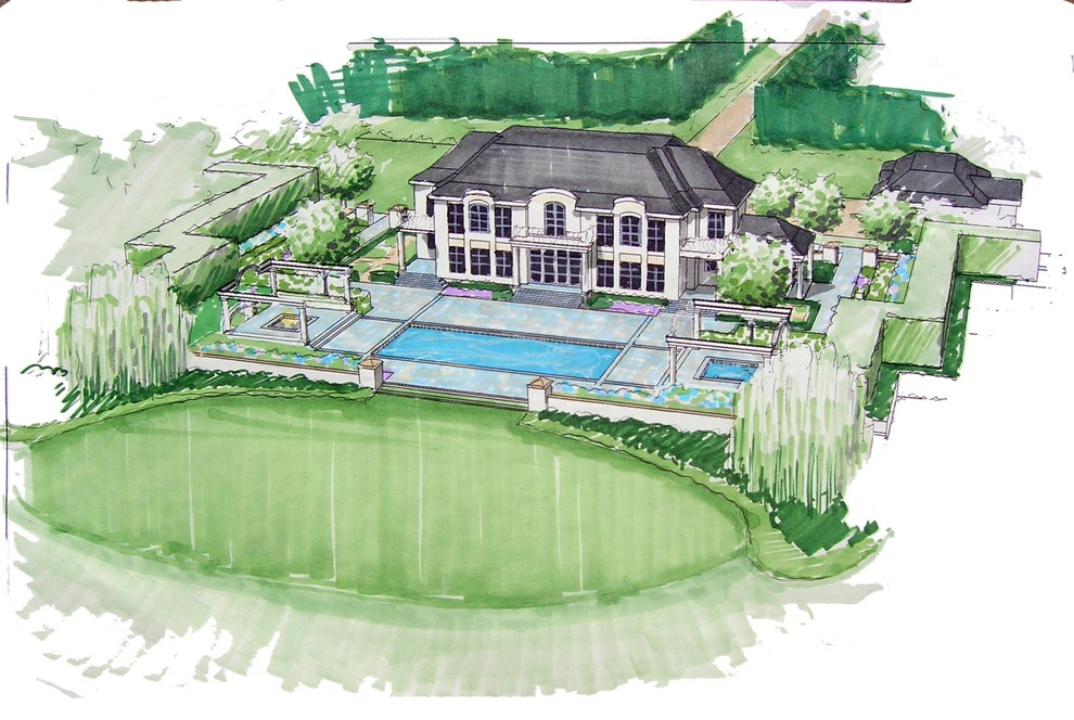 Sketches and Drawings by Richard M Sweeney Landscape Architect - Photo 6