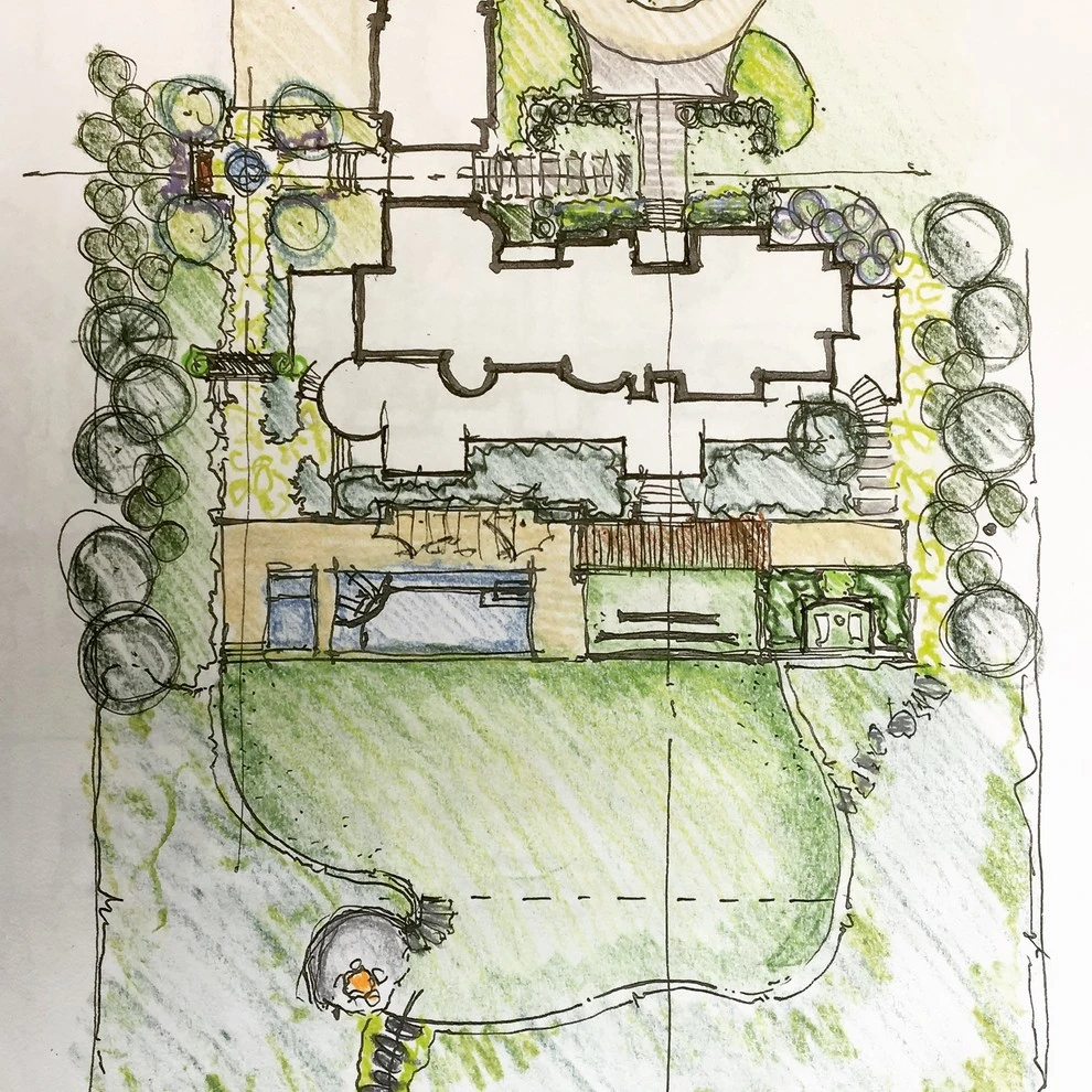 Sketches and Drawings by Richard M Sweeney Landscape Architect - Photo 5