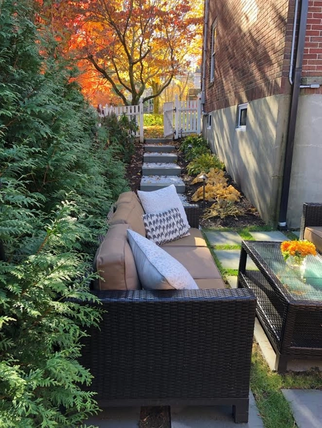 Outdoor Living-room in Newton by Elizabeth Gourley Design - Photo 3