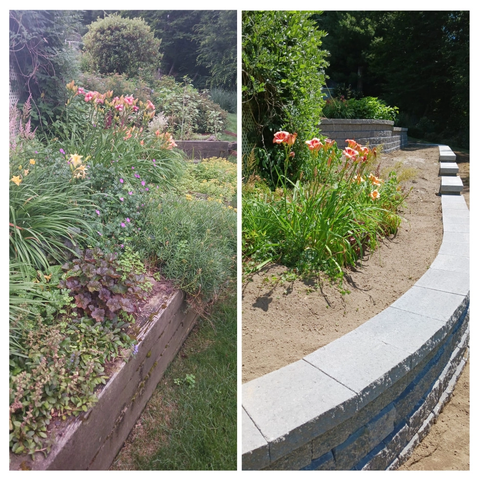 Springfield, MA | Retaining Wall Contractor | Concrete Retaining Wall Project by Environmental Design & Landscaping LLC - Photo 2