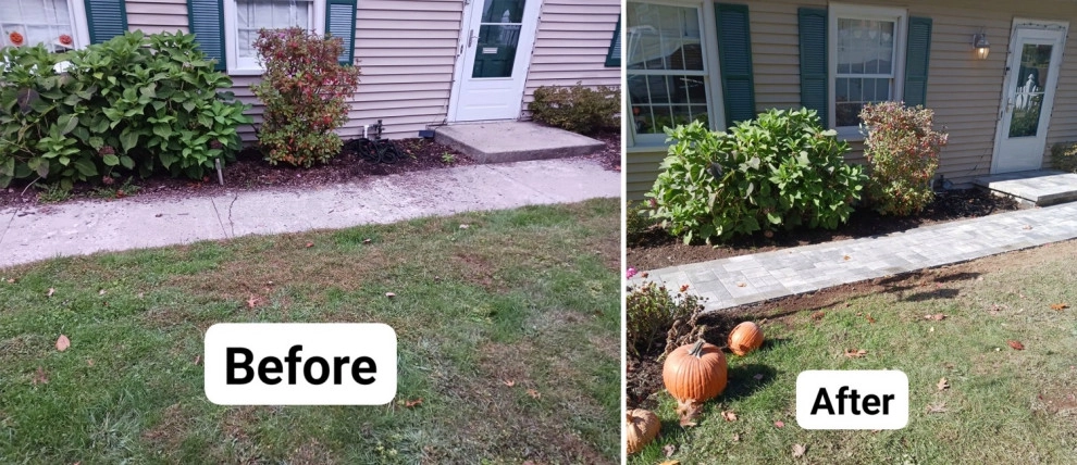 Somers, CT | Stone Walkway and Steps Design and Build Project by Environmental Design & Landscaping LLC - Photo 2