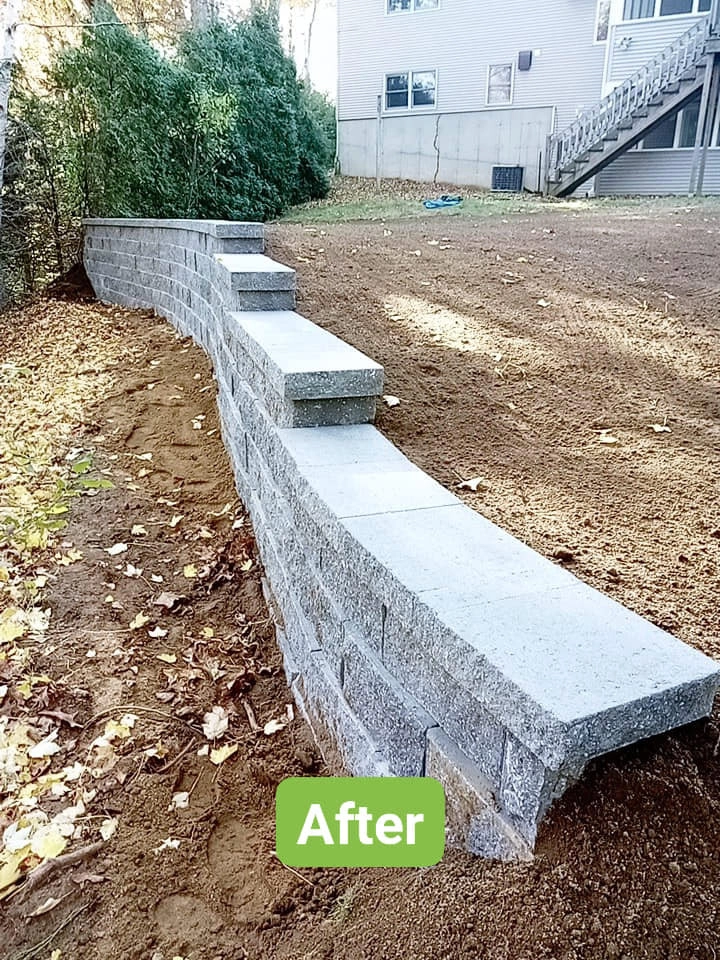 East Longmeadow, MA | Retaining Wall Design and Build Project by Environmental Design & Landscaping LLC - Photo 4