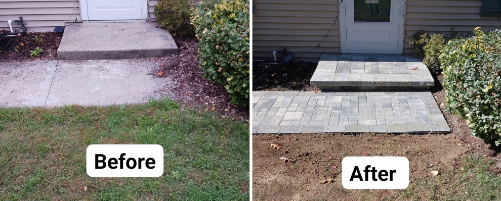 Somers, CT | Stone Walkway and Steps Design and Build Project by Environmental Design & Landscaping LLC - Photo 3