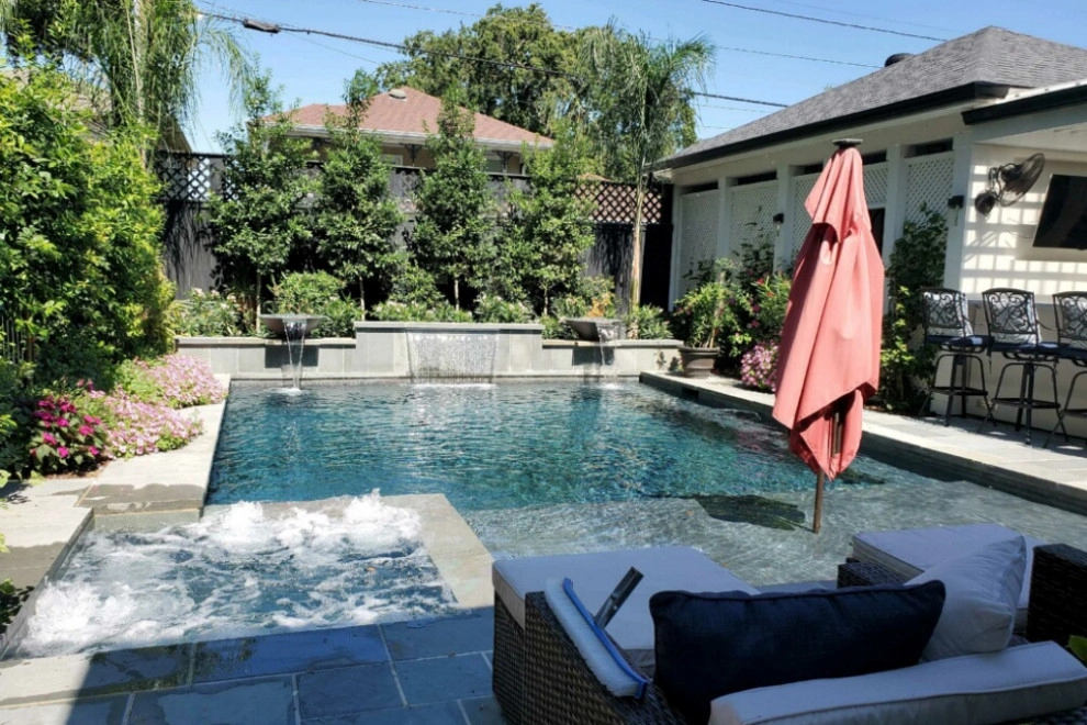 Pool, Waterfall, and Landscaping by Exterior Designs, Inc. By Beverly Katz - Photo 28