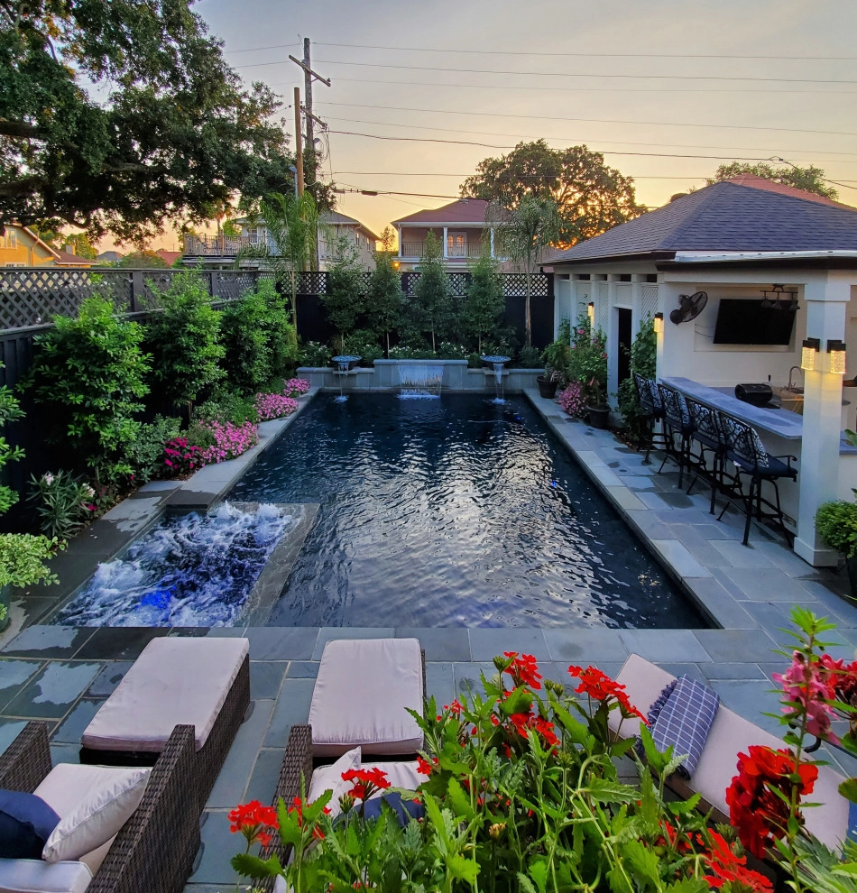 Pool, Waterfall, and Landscaping by Exterior Designs, Inc. By Beverly Katz - Photo 51