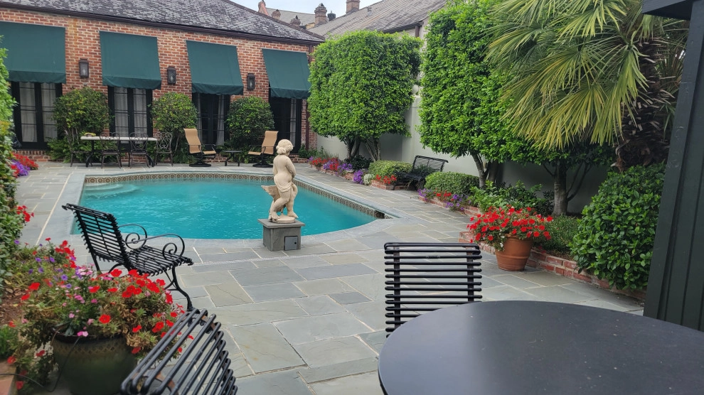 Pool, Waterfall, and Landscaping by Exterior Designs, Inc. By Beverly Katz - Photo 4