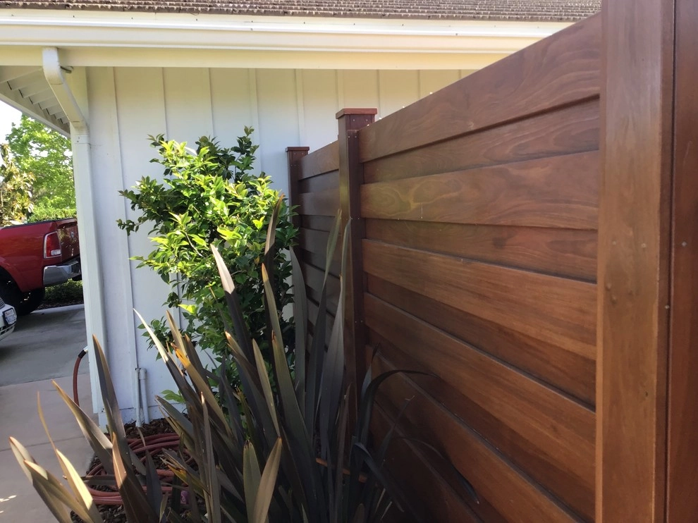 Red wood Fence , Horizontals Boards by Exterior Designs Landscape - Photo 22