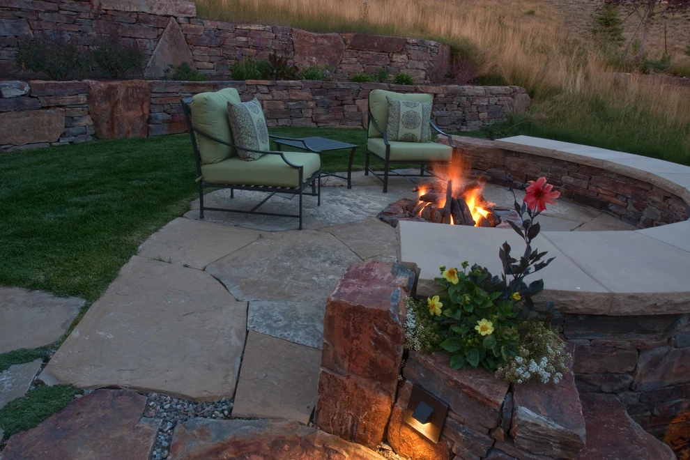 Sun Valley | Outdoor Fire Pit by Terry T. King Landscape Architecture - Photo 6