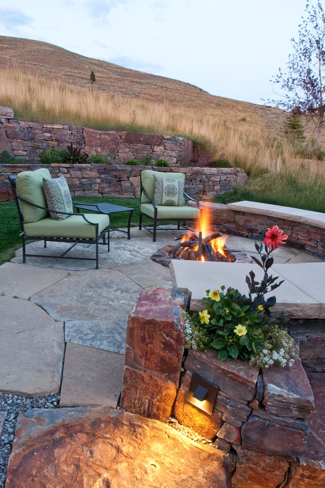 Sun Valley | Outdoor Fire Pit by Terry T. King Landscape Architecture - Photo 14