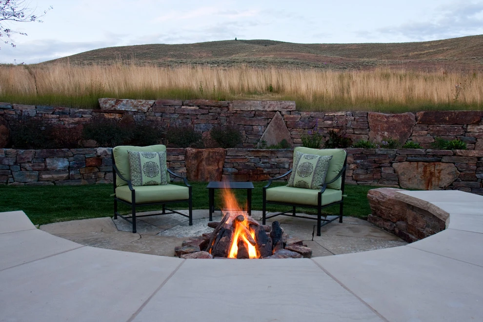 Sun Valley | Outdoor Fire Pit by Terry T. King Landscape Architecture - Photo 8