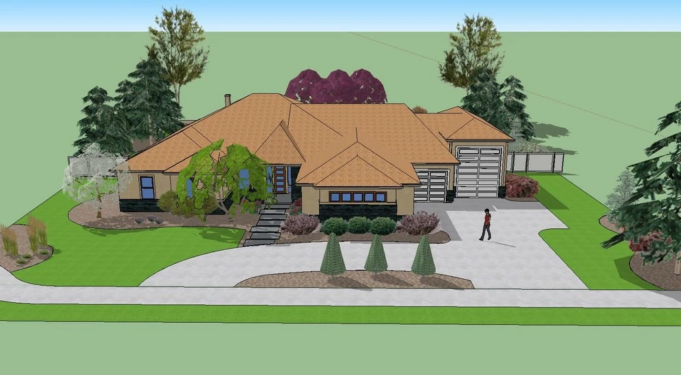 Eagle Residence 3D Renderings by Terry T. King Landscape Architecture - Photo 3