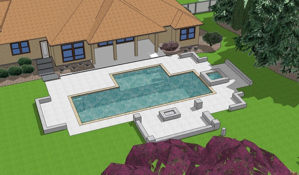 Eagle Residence 3D Renderings by Terry T. King Landscape Architecture - Photo 2