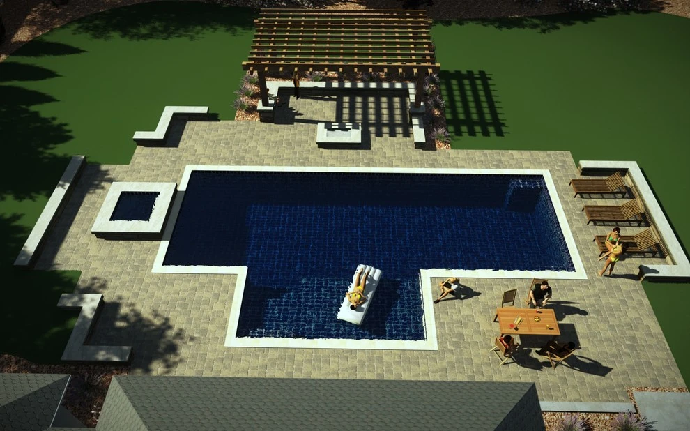 Eagle Residence 3D Renderings by Terry T. King Landscape Architecture - Photo 5