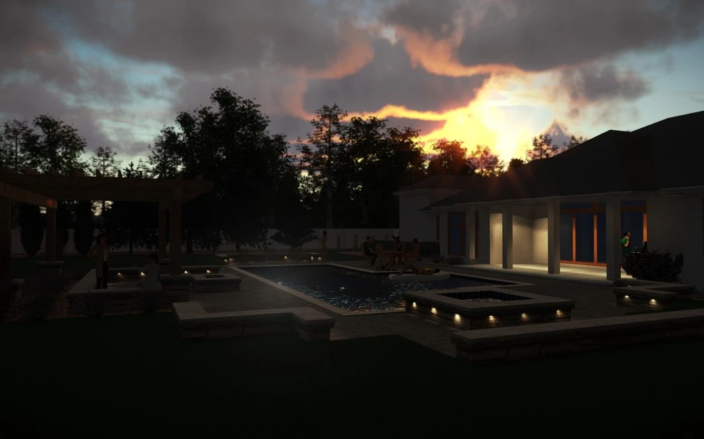 Eagle Residence 3D Renderings by Terry T. King Landscape Architecture - Photo 9