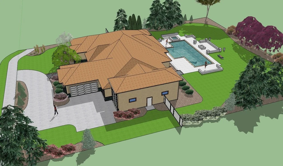 Eagle Residence 3D Renderings by Terry T. King Landscape Architecture - Photo 8