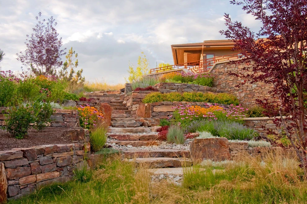 Sun Valley | Natural Stone Mountain Landscape by Terry T. King Landscape Architecture - Photo 28