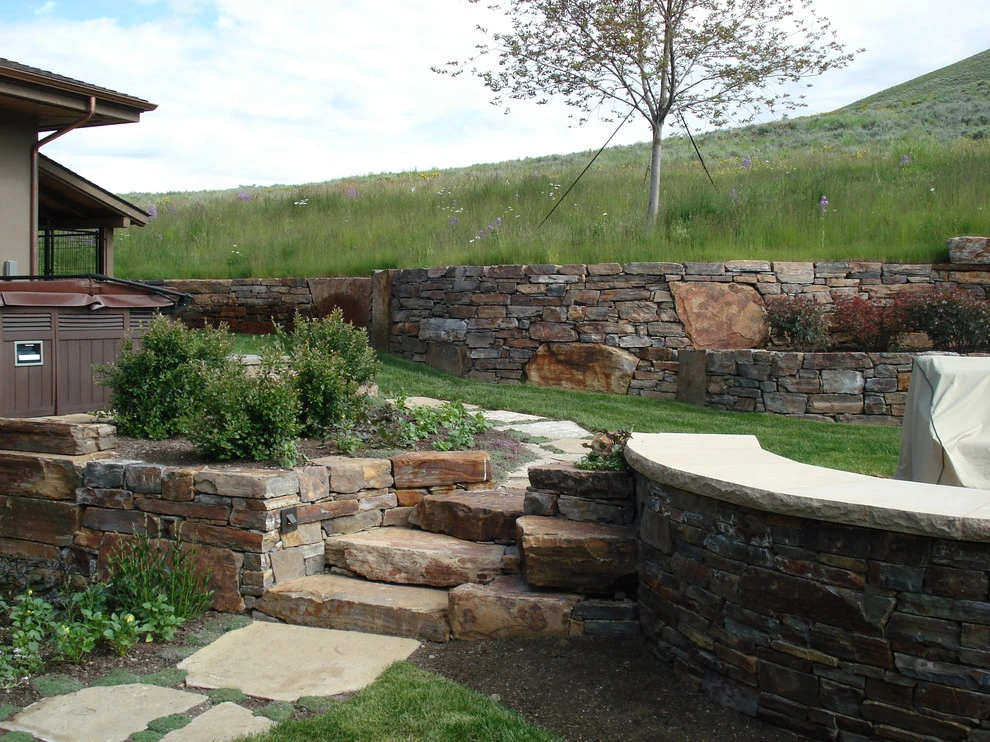 Sun Valley | Natural Stone Mountain Landscape by Terry T. King Landscape Architecture - Photo 35