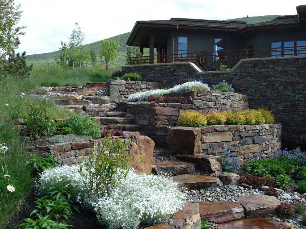 Sun Valley | Natural Stone Mountain Landscape by Terry T. King Landscape Architecture - Photo 48