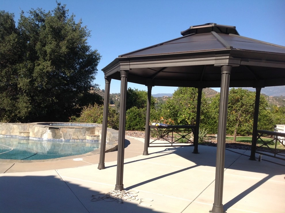 Gazebo & Concrete Patio: Valley Center, CA by Exterior Designs Landscape - Photo 2