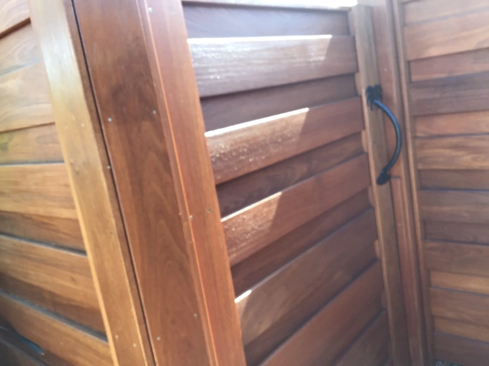 Red wood Fence , Horizontals Boards by Exterior Designs Landscape - Photo 4