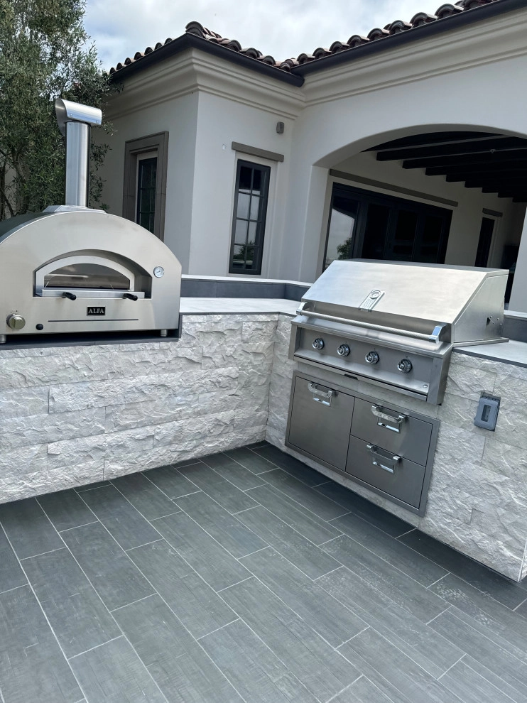 Pizza Oven , BBQ, Porcelain patios by Exterior Designs Landscape - Photo 4