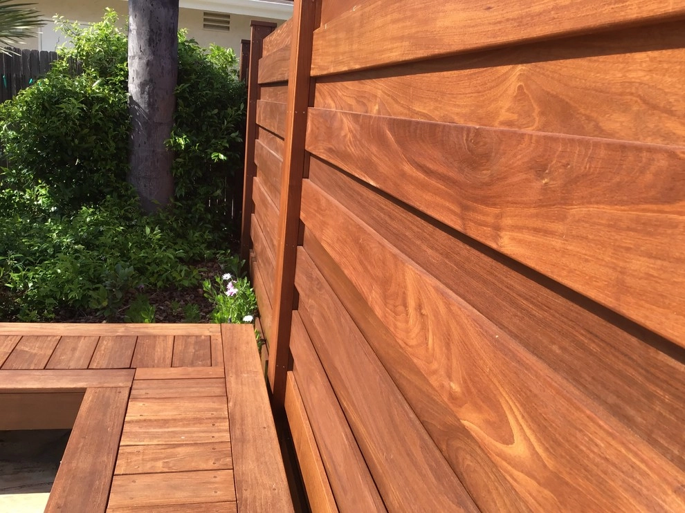 Red wood Fence , Horizontals Boards by Exterior Designs Landscape - Photo 6