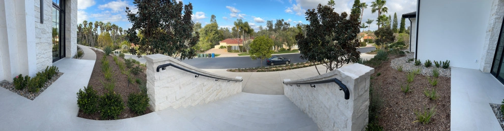 Porcelain Staircase @ Rancho Santa Fe, Ca by Exterior Designs Landscape - Photo 4
