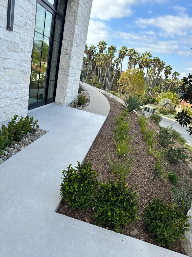 Porcelain Staircase @ Rancho Santa Fe, Ca by Exterior Designs Landscape - Photo 5