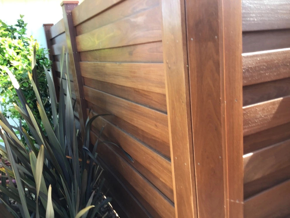 Red wood Fence , Horizontals Boards by Exterior Designs Landscape - Photo 16