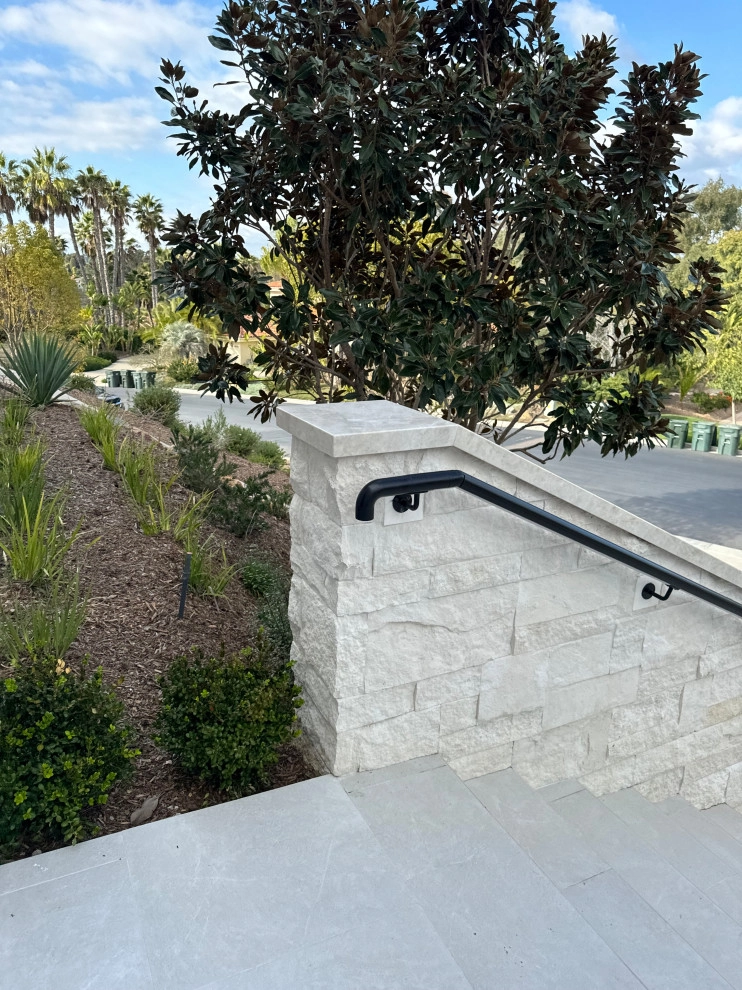 Porcelain Staircase @ Rancho Santa Fe, Ca by Exterior Designs Landscape - Photo 2