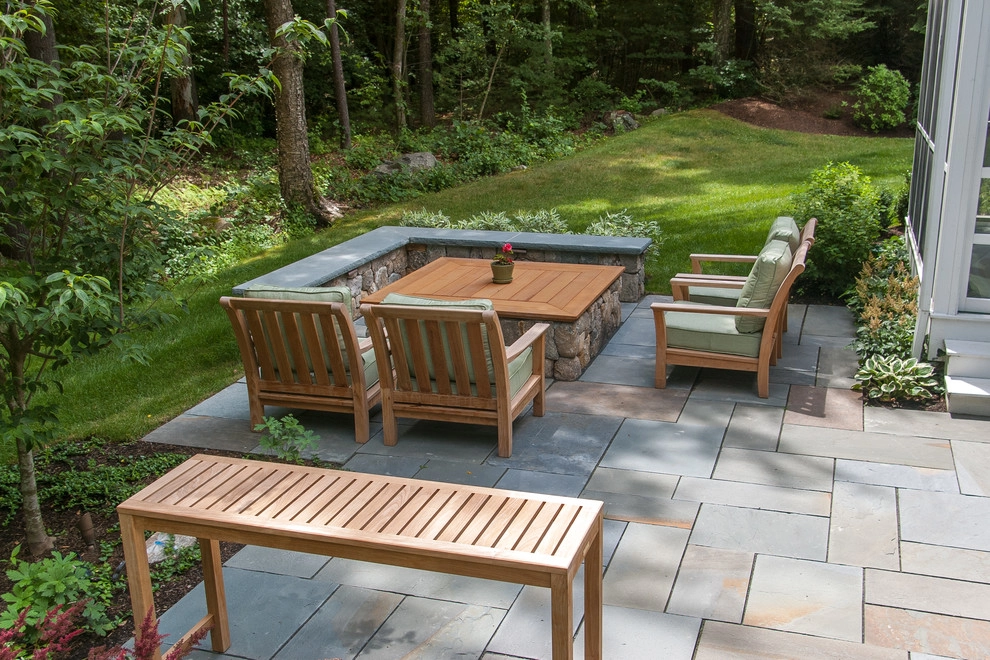 Woodland Fire Pit Patio by A Blade Of Grass - Photo 5