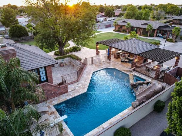 Travertine Pool Restoration by Falcon Landscapes Pavers & Masonry LLC - Photo 2