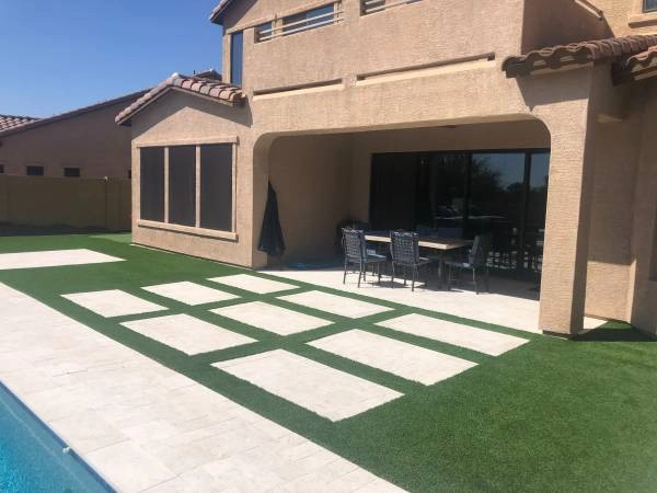 Travertine Pool Restoration by Falcon Landscapes Pavers & Masonry LLC - Photo 4