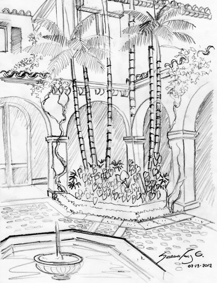 Hand Drawings by Fernando Wong Outdoor Living Design - Photo 2