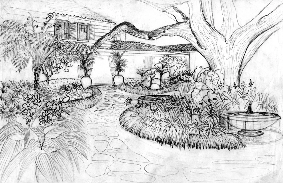 Hand Drawings by Fernando Wong Outdoor Living Design - Photo 3