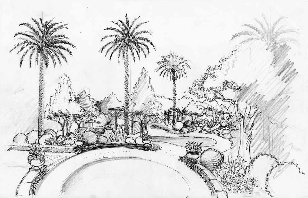 Hand Drawings by Fernando Wong Outdoor Living Design - Photo 7