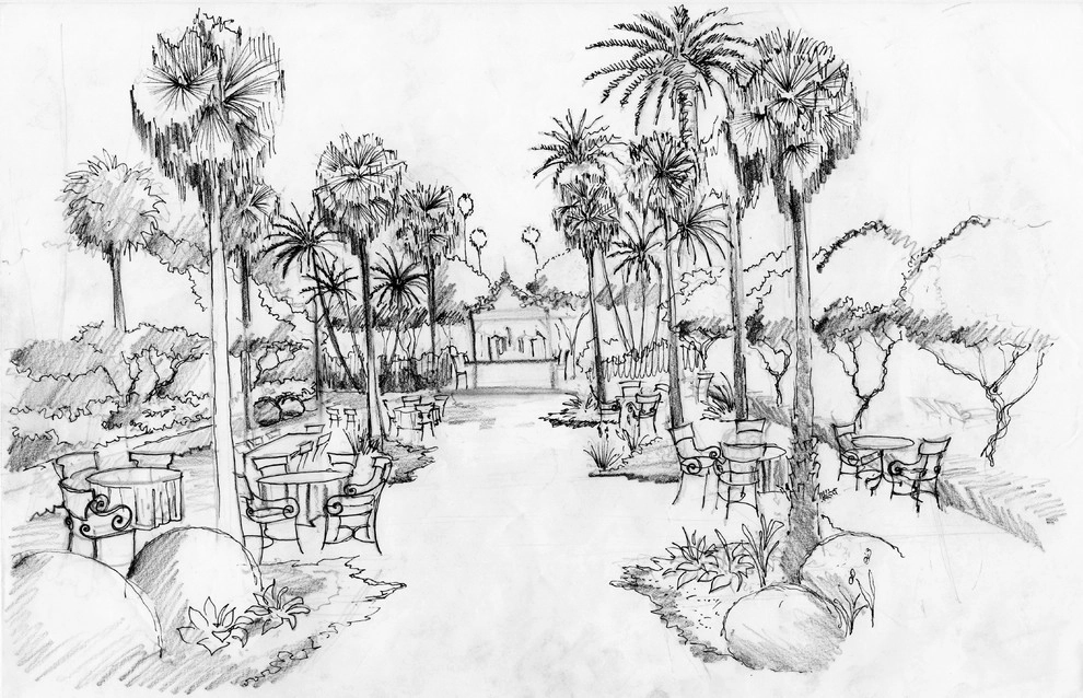Hand Drawings by Fernando Wong Outdoor Living Design - Photo 4