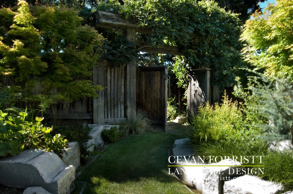 Woodside Contemporary Eclectic Garden by Forristt Landscape Design - Photo 4