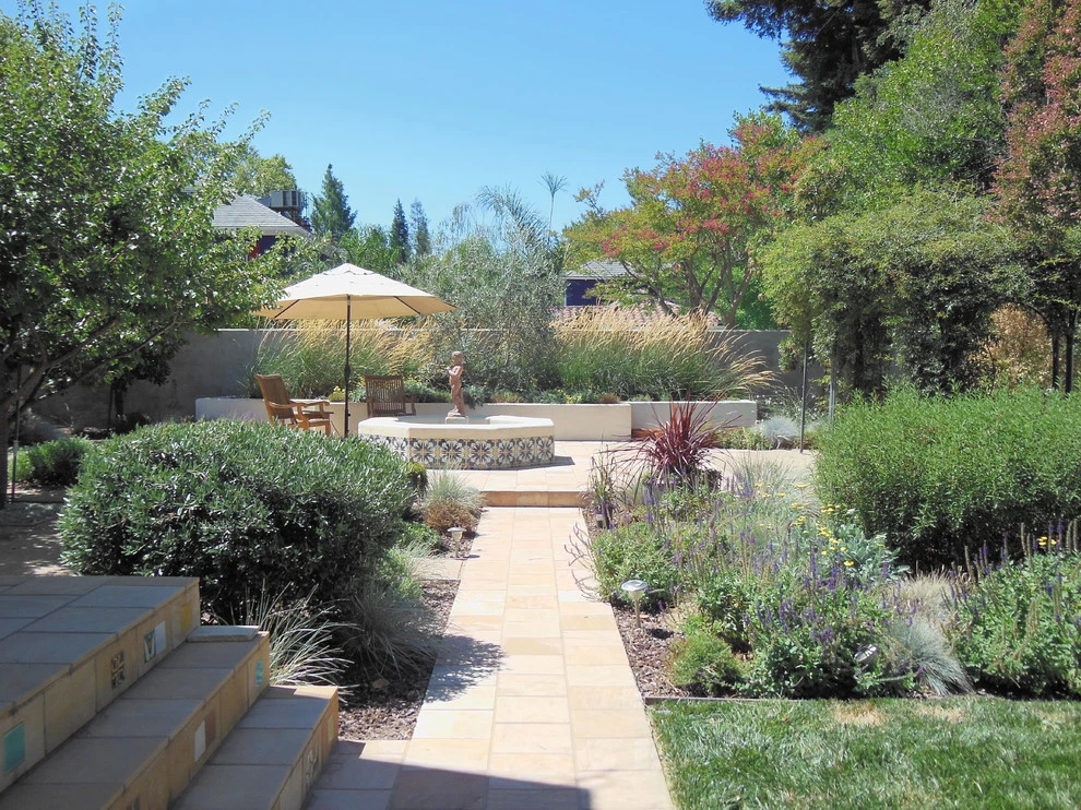 Sacramento Mediterranean Garden-Back Yard by Wildflower Landscape Design At K&D Landscaping - Photo 7