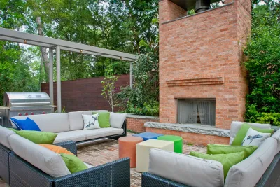Modern Outdoor Living — Landscape Design project by Gail Hartz & Associates in Houston