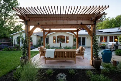 Pool to Charming Backyard Garden — Landscape Design project by Garden Nest Residential Landscape
