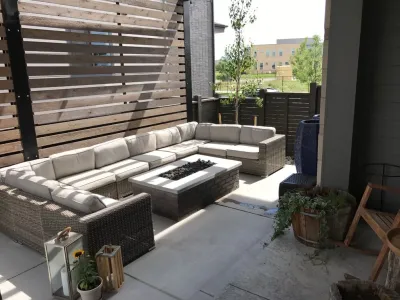 Modern Metal Pergola by A&M Landscaping LLC