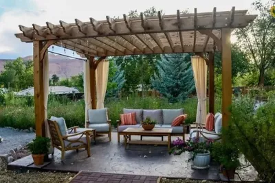 Pergola Construction — Landscape Construction project by Eagle Concrete & Landscape in Boise