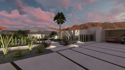 Modern Entry Home — Landscape Design project by Garza Concepts in Palm Desert