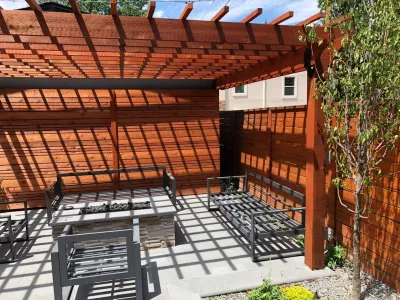 intimate Sunny Side Back Yard — Landscape Design project by A&M Landscaping LLC in Denver