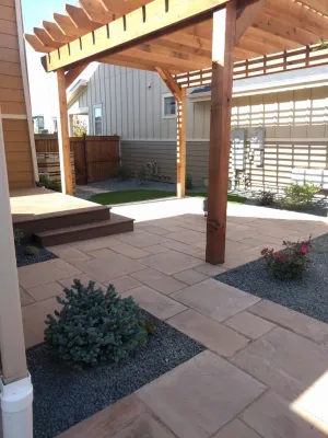 Softened & Shaded Patio in Stapleton by A&M Landscaping LLC