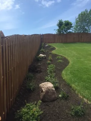 6" Denver Block Wall With Softscape — Landscape Design project by Above And Beyond Complete Grounds Maintenance