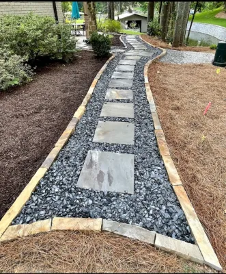 pathway — Landscape Construction project by D M Landscape Design Llc